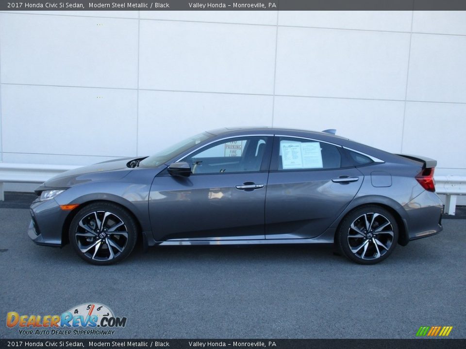 2017 Honda Civic Si Sedan Modern Steel Metallic / Black Photo #2