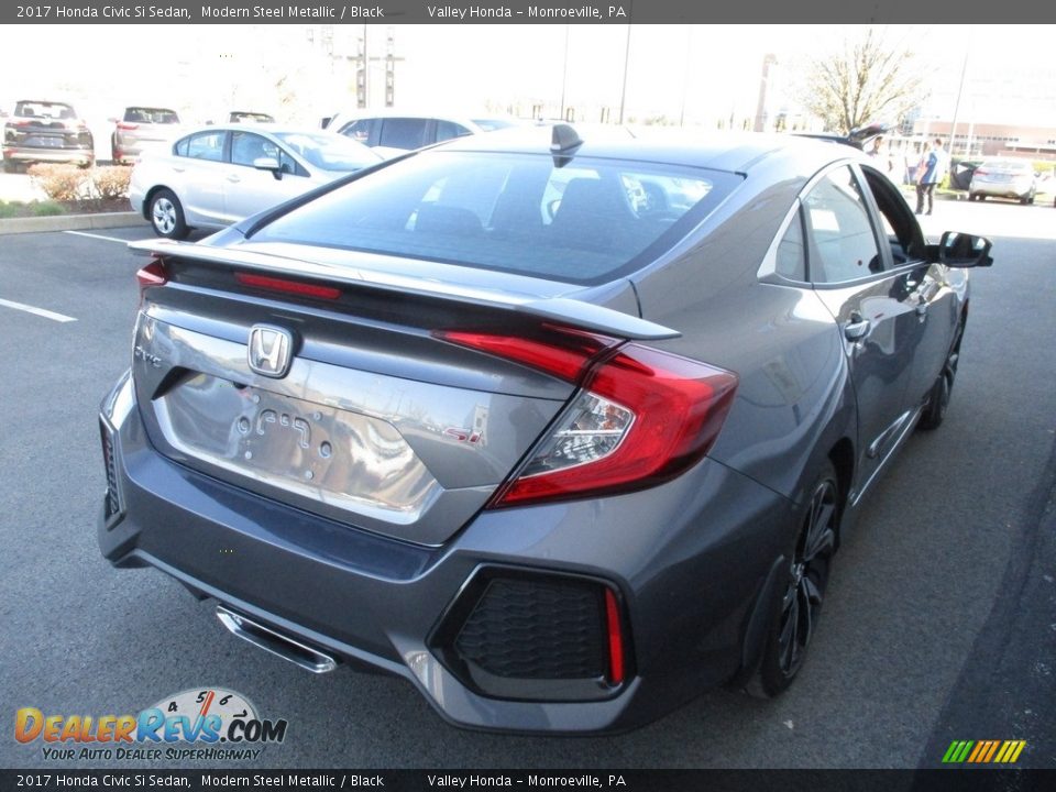 2017 Honda Civic Si Sedan Modern Steel Metallic / Black Photo #5