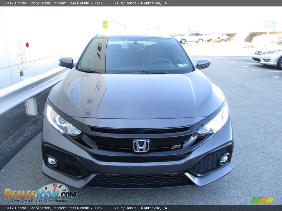 2017 Honda Civic Si Sedan Modern Steel Metallic / Black Photo #9