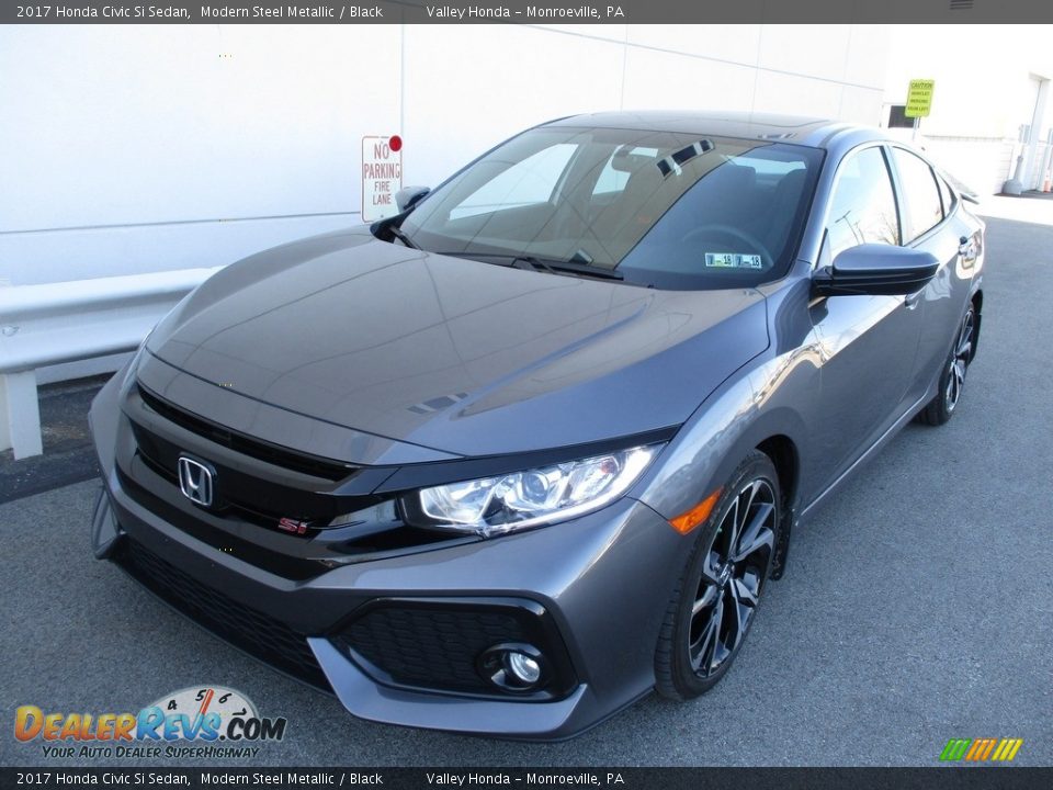 2017 Honda Civic Si Sedan Modern Steel Metallic / Black Photo #10