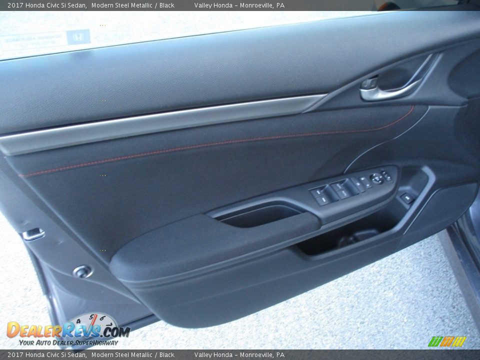2017 Honda Civic Si Sedan Modern Steel Metallic / Black Photo #11