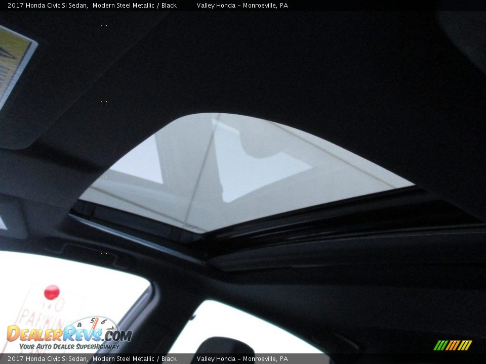 2017 Honda Civic Si Sedan Modern Steel Metallic / Black Photo #12