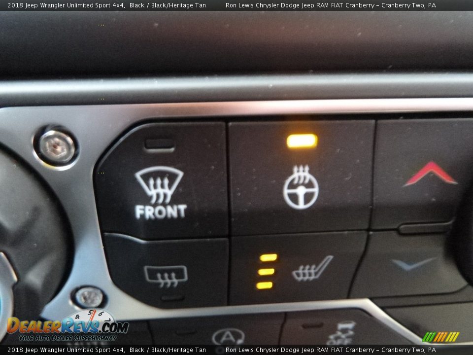 2018 Jeep Wrangler Unlimited Sport 4x4 Black / Black/Heritage Tan Photo #19