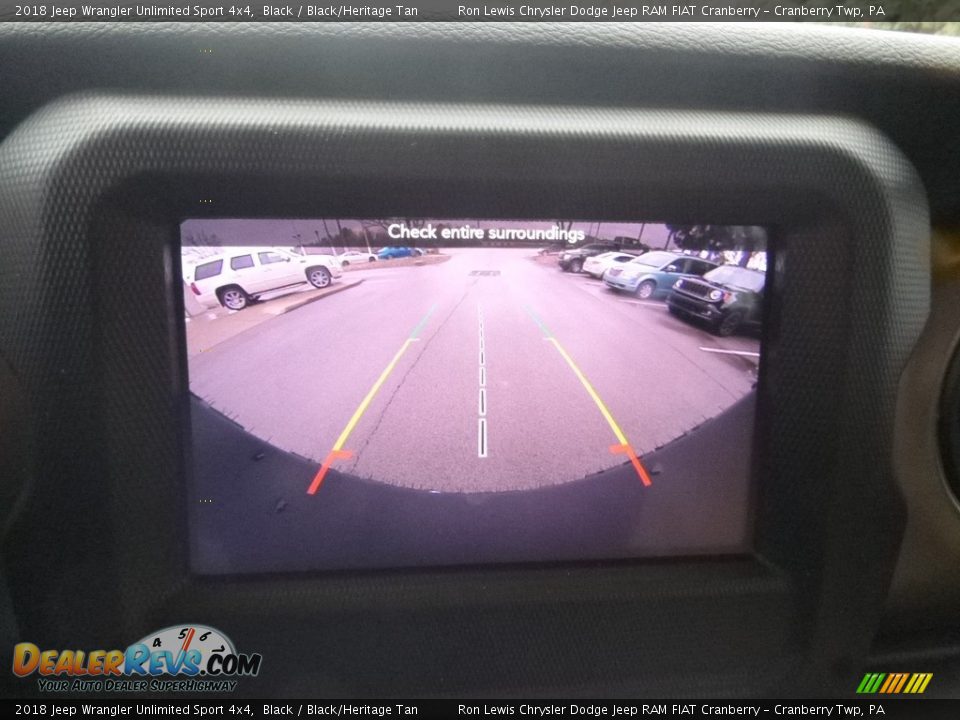 2018 Jeep Wrangler Unlimited Sport 4x4 Black / Black/Heritage Tan Photo #20