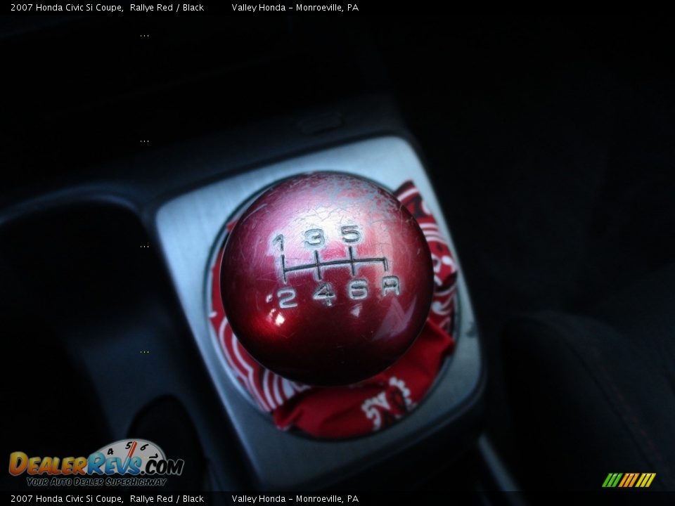 2007 Honda Civic Si Coupe Rallye Red / Black Photo #16