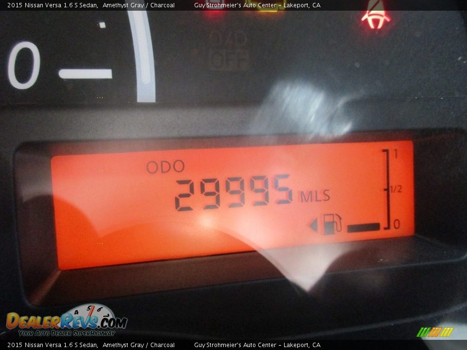 2015 Nissan Versa 1.6 S Sedan Amethyst Gray / Charcoal Photo #10