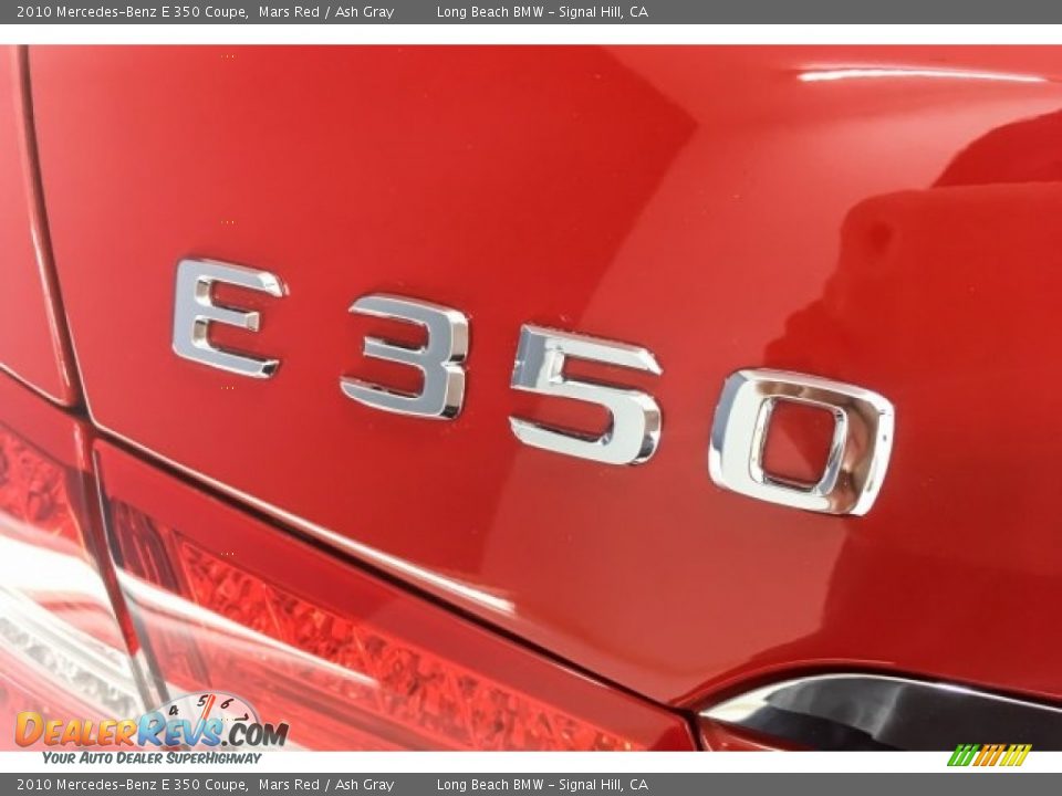 2010 Mercedes-Benz E 350 Coupe Mars Red / Ash Gray Photo #7