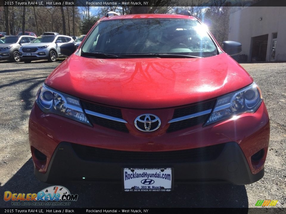 2015 Toyota RAV4 LE Hot Lava / Black Photo #2