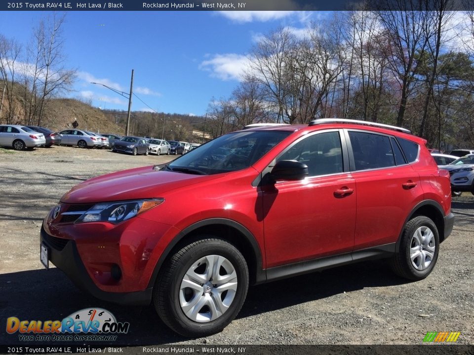 2015 Toyota RAV4 LE Hot Lava / Black Photo #7