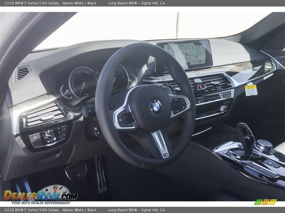 2018 BMW 5 Series 540i Sedan Alpine White / Black Photo #5