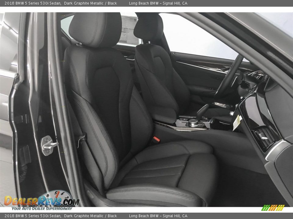 2018 BMW 5 Series 530i Sedan Dark Graphite Metallic / Black Photo #2