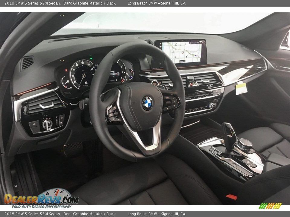 2018 BMW 5 Series 530i Sedan Dark Graphite Metallic / Black Photo #5