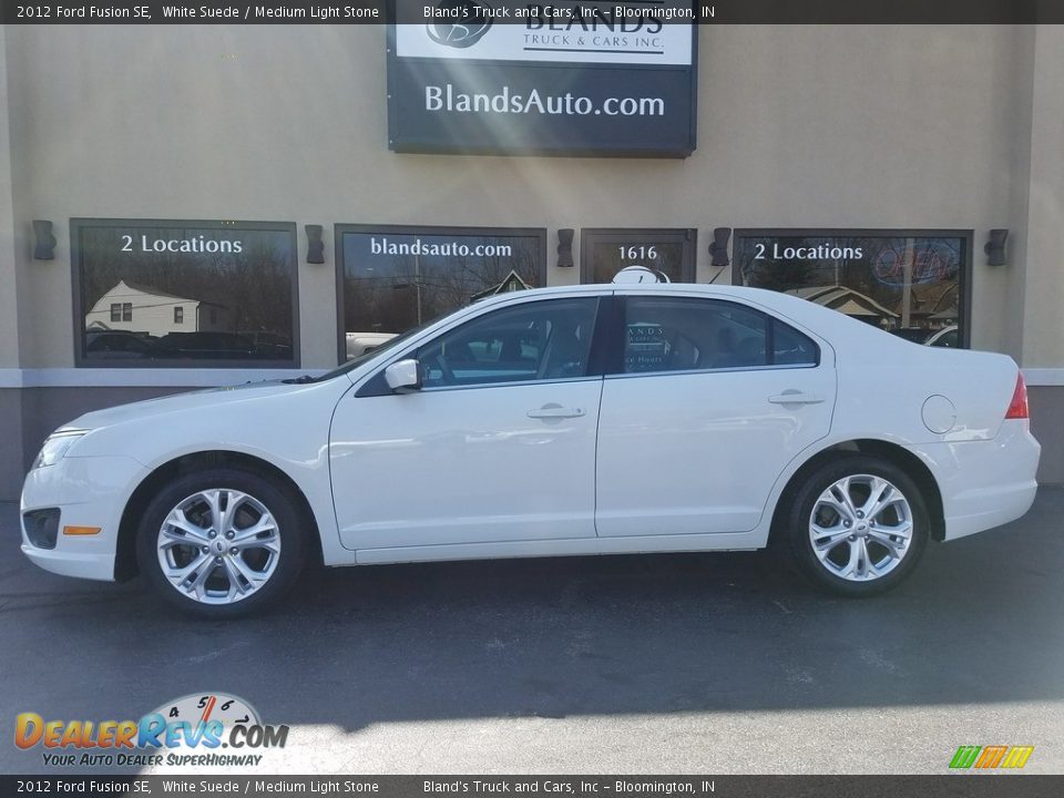 2012 Ford Fusion SE White Suede / Medium Light Stone Photo #1