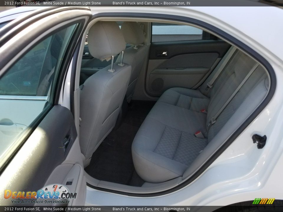 2012 Ford Fusion SE White Suede / Medium Light Stone Photo #28