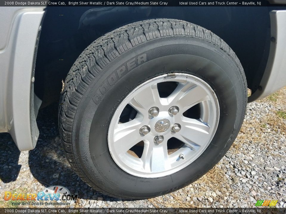 2008 Dodge Dakota SLT Crew Cab Bright Silver Metallic / Dark Slate Gray/Medium Slate Gray Photo #26