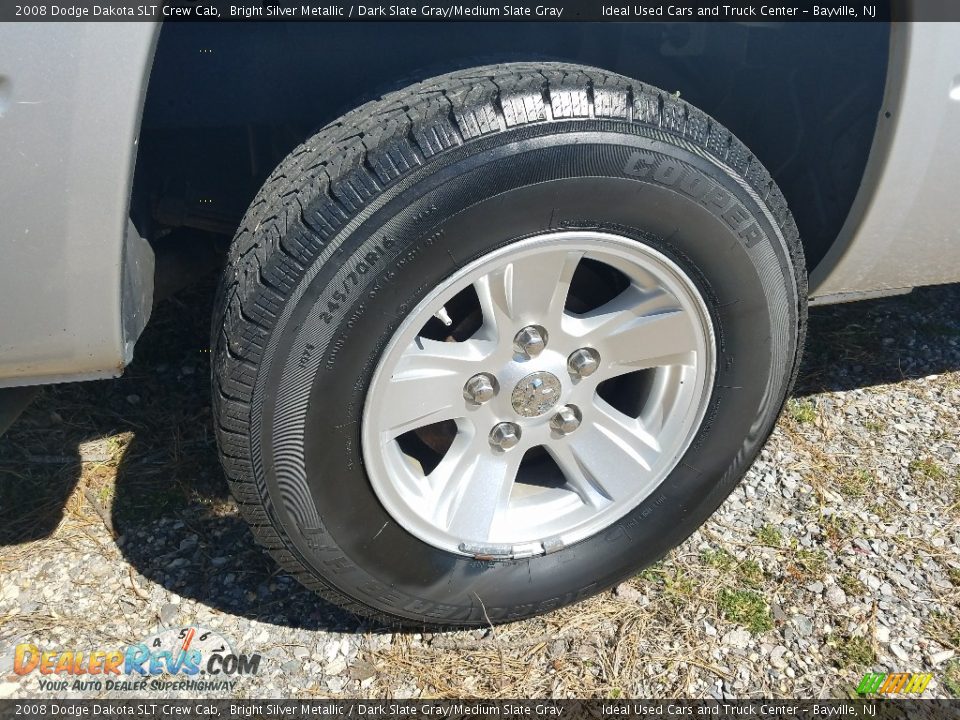 2008 Dodge Dakota SLT Crew Cab Bright Silver Metallic / Dark Slate Gray/Medium Slate Gray Photo #27