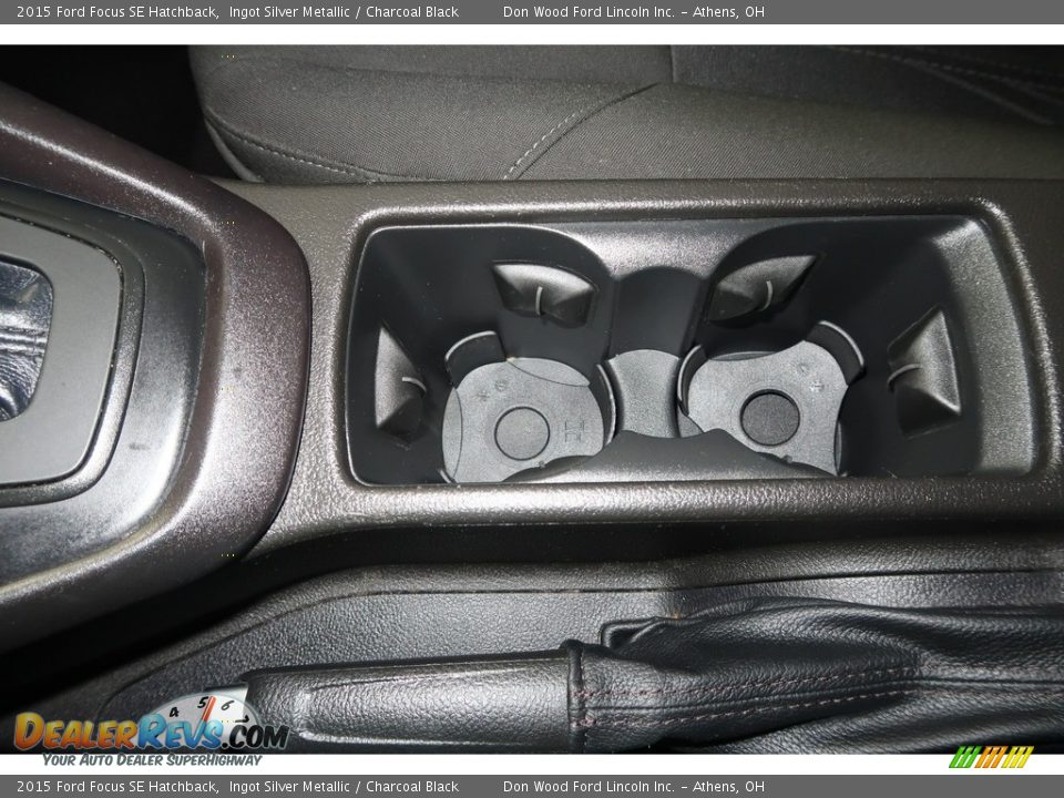 2015 Ford Focus SE Hatchback Ingot Silver Metallic / Charcoal Black Photo #19