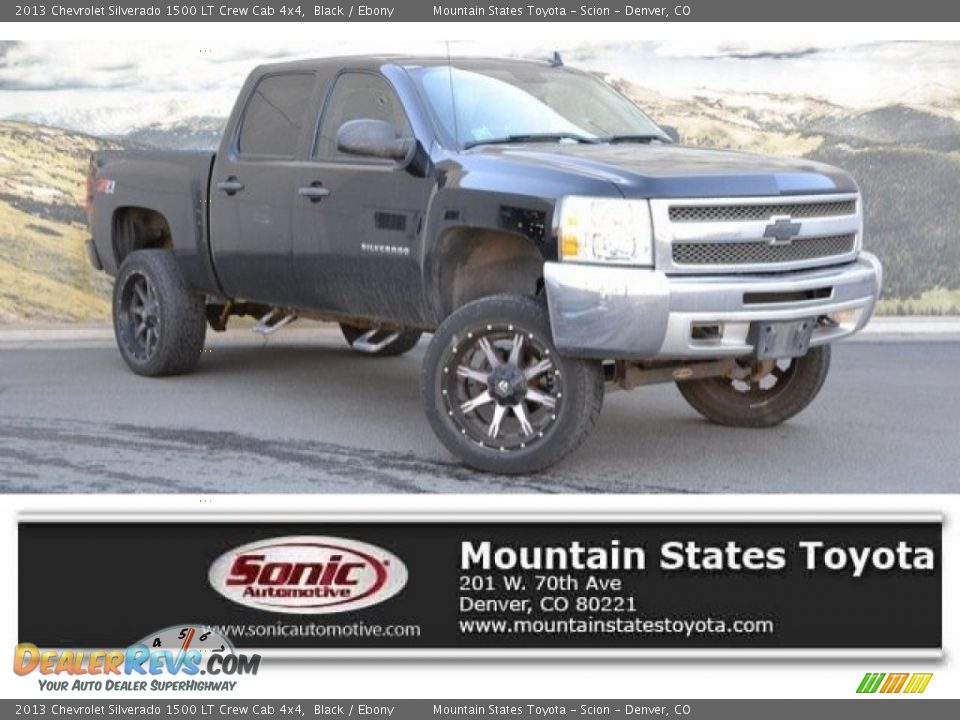 2013 Chevrolet Silverado 1500 LT Crew Cab 4x4 Black / Ebony Photo #1
