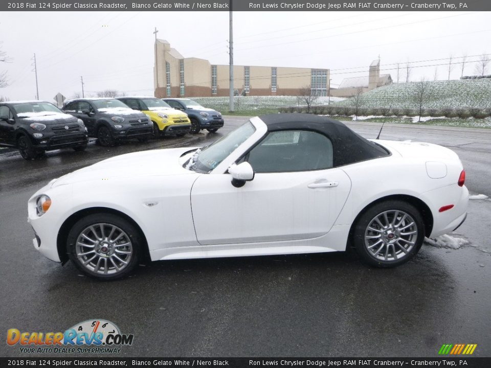 2018 Fiat 124 Spider Classica Roadster Bianco Gelato White / Nero Black Photo #2