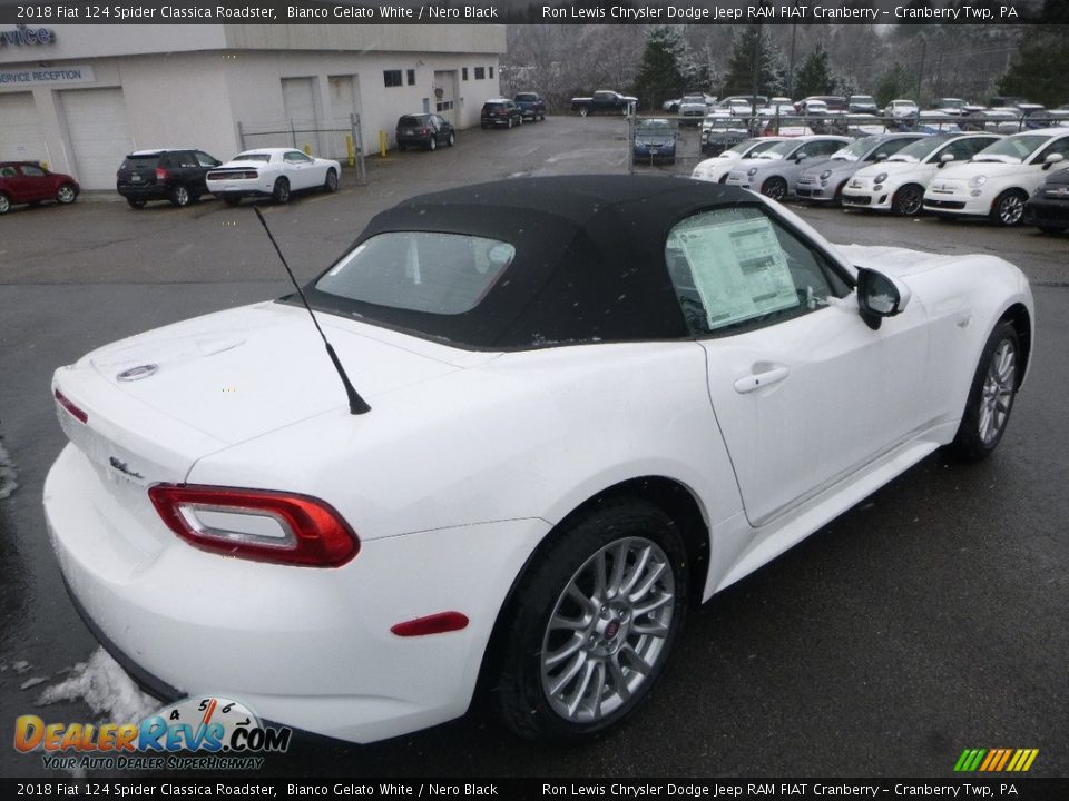 2018 Fiat 124 Spider Classica Roadster Bianco Gelato White / Nero Black Photo #5