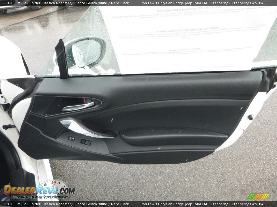 2018 Fiat 124 Spider Classica Roadster Bianco Gelato White / Nero Black Photo #10