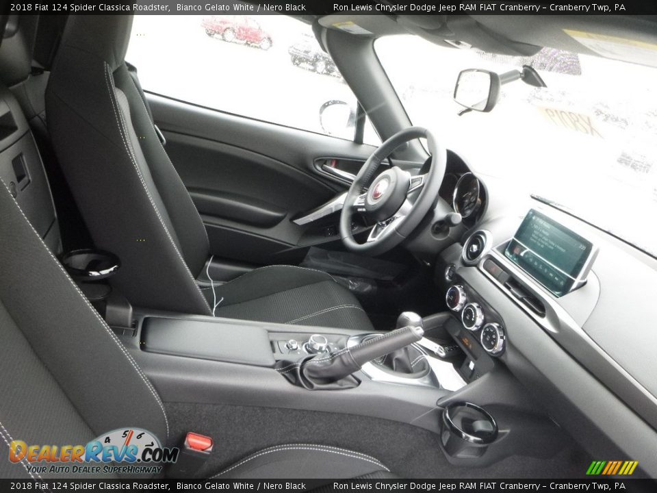 2018 Fiat 124 Spider Classica Roadster Bianco Gelato White / Nero Black Photo #11