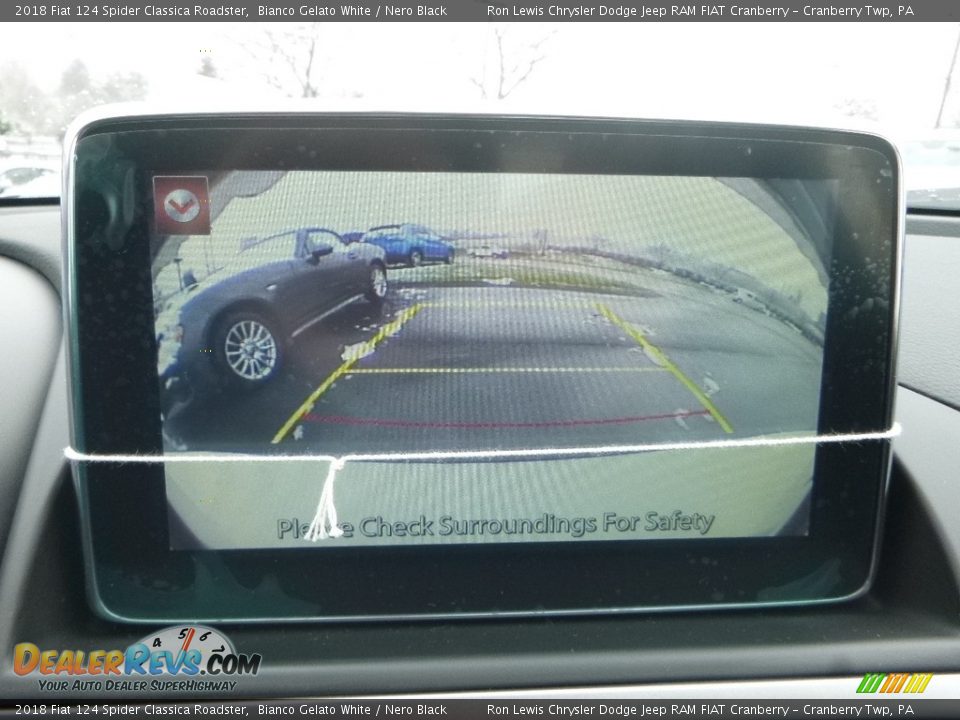 2018 Fiat 124 Spider Classica Roadster Bianco Gelato White / Nero Black Photo #17