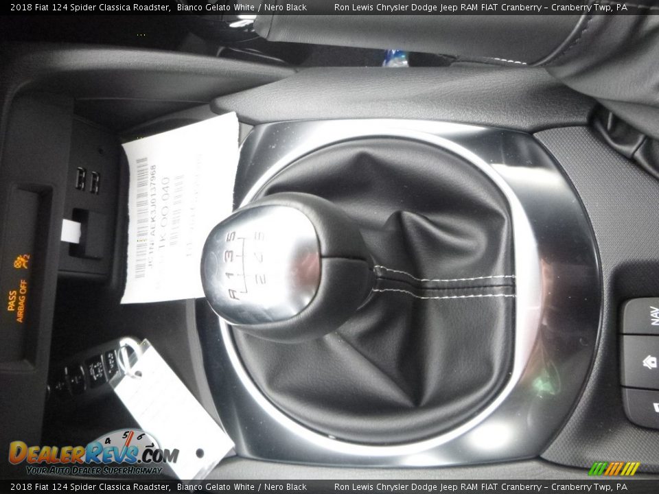 2018 Fiat 124 Spider Classica Roadster Bianco Gelato White / Nero Black Photo #20