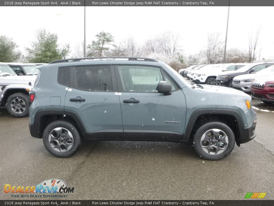 2018 Jeep Renegade Sport 4x4 Anvil / Black Photo #6