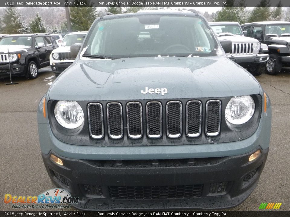 2018 Jeep Renegade Sport 4x4 Anvil / Black Photo #8