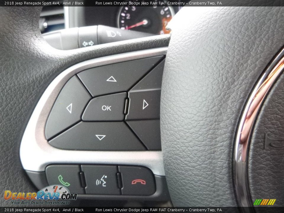 2018 Jeep Renegade Sport 4x4 Anvil / Black Photo #20