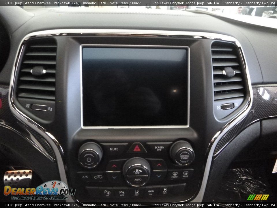 2018 Jeep Grand Cherokee Trackhawk 4x4 Diamond Black Crystal Pearl / Black Photo #15