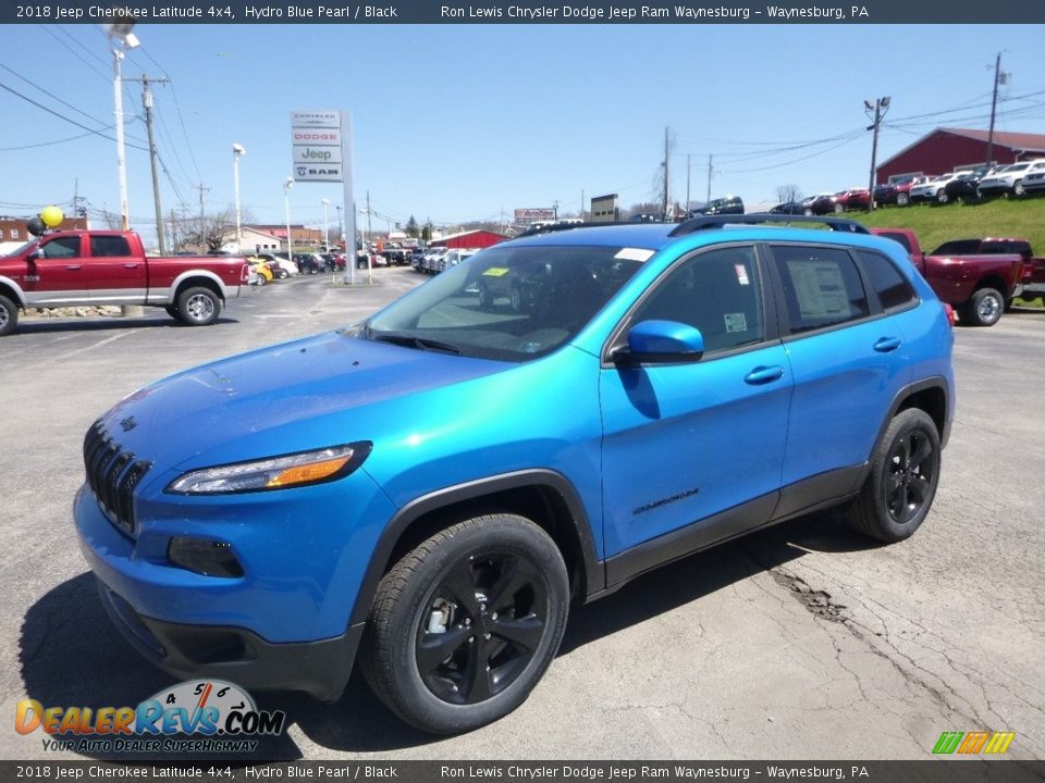 2018 Jeep Cherokee Latitude 4x4 Hydro Blue Pearl / Black Photo #1