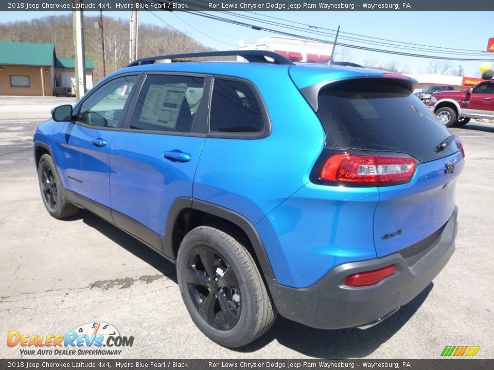2018 Jeep Cherokee Latitude 4x4 Hydro Blue Pearl / Black Photo #3