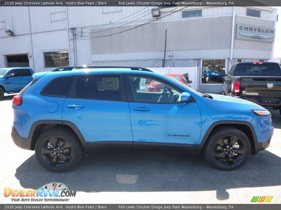 2018 Jeep Cherokee Latitude 4x4 Hydro Blue Pearl / Black Photo #6