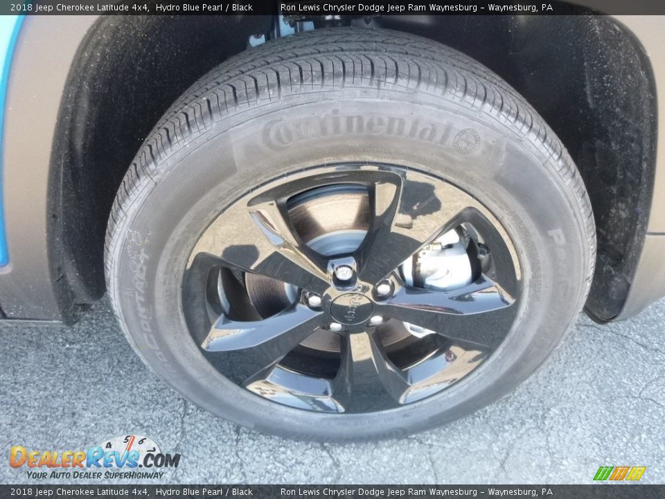 2018 Jeep Cherokee Latitude 4x4 Hydro Blue Pearl / Black Photo #9