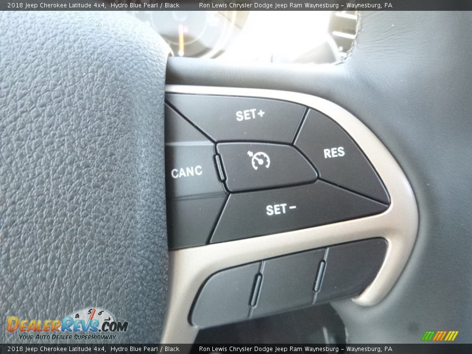 2018 Jeep Cherokee Latitude 4x4 Hydro Blue Pearl / Black Photo #18