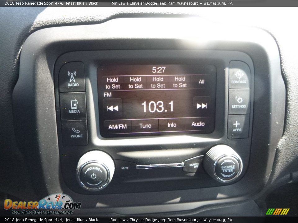 2018 Jeep Renegade Sport 4x4 Jetset Blue / Black Photo #15
