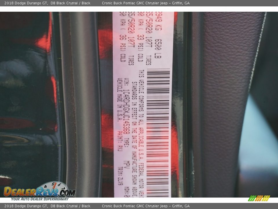 2018 Dodge Durango GT DB Black Crystal / Black Photo #23