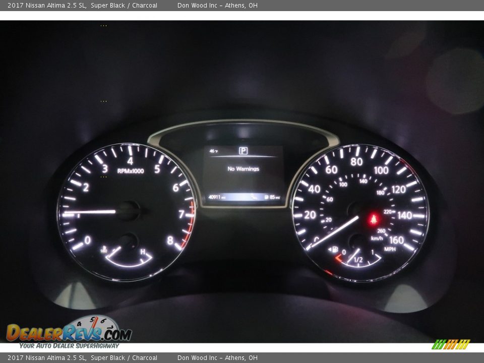 2017 Nissan Altima 2.5 SL Super Black / Charcoal Photo #19