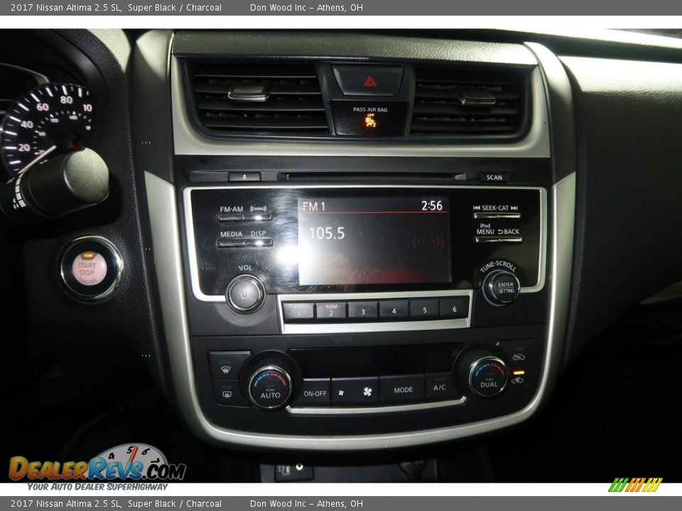 2017 Nissan Altima 2.5 SL Super Black / Charcoal Photo #20
