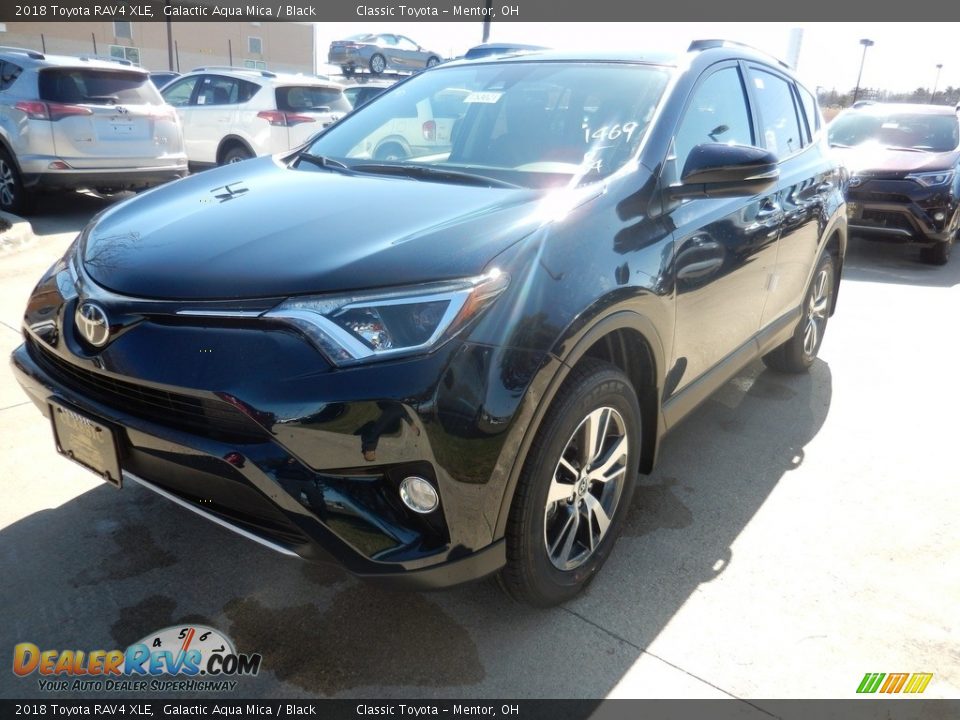 2018 Toyota RAV4 XLE Galactic Aqua Mica / Black Photo #1