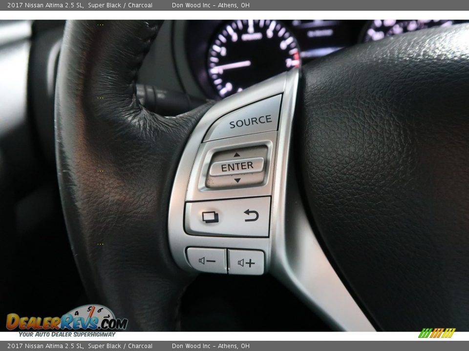 2017 Nissan Altima 2.5 SL Super Black / Charcoal Photo #32