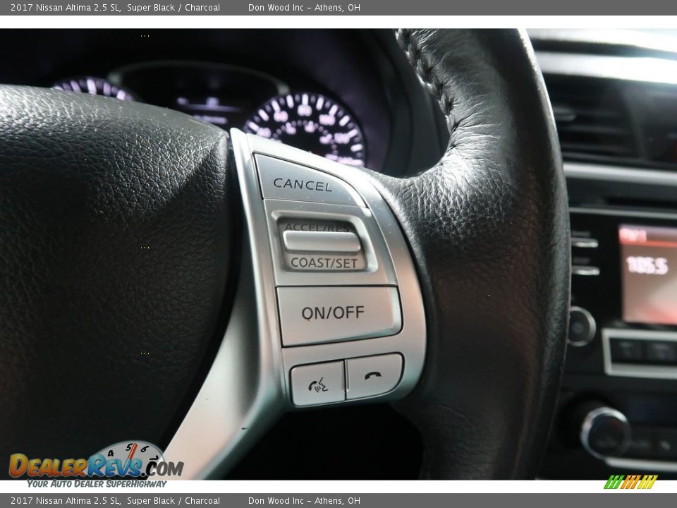 2017 Nissan Altima 2.5 SL Super Black / Charcoal Photo #33