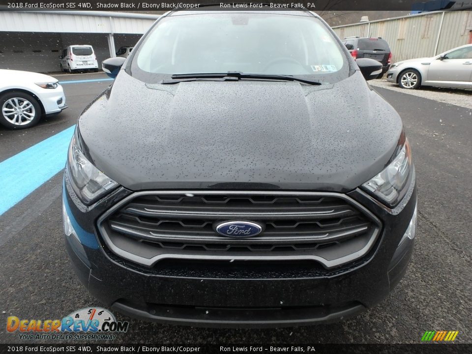 2018 Ford EcoSport SES 4WD Shadow Black / Ebony Black/Copper Photo #8
