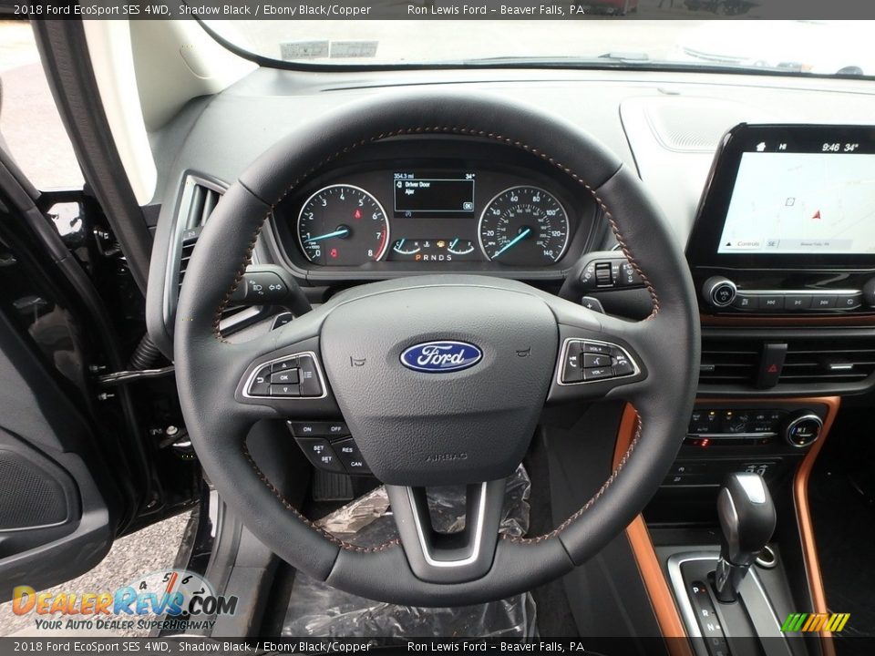 2018 Ford EcoSport SES 4WD Steering Wheel Photo #17