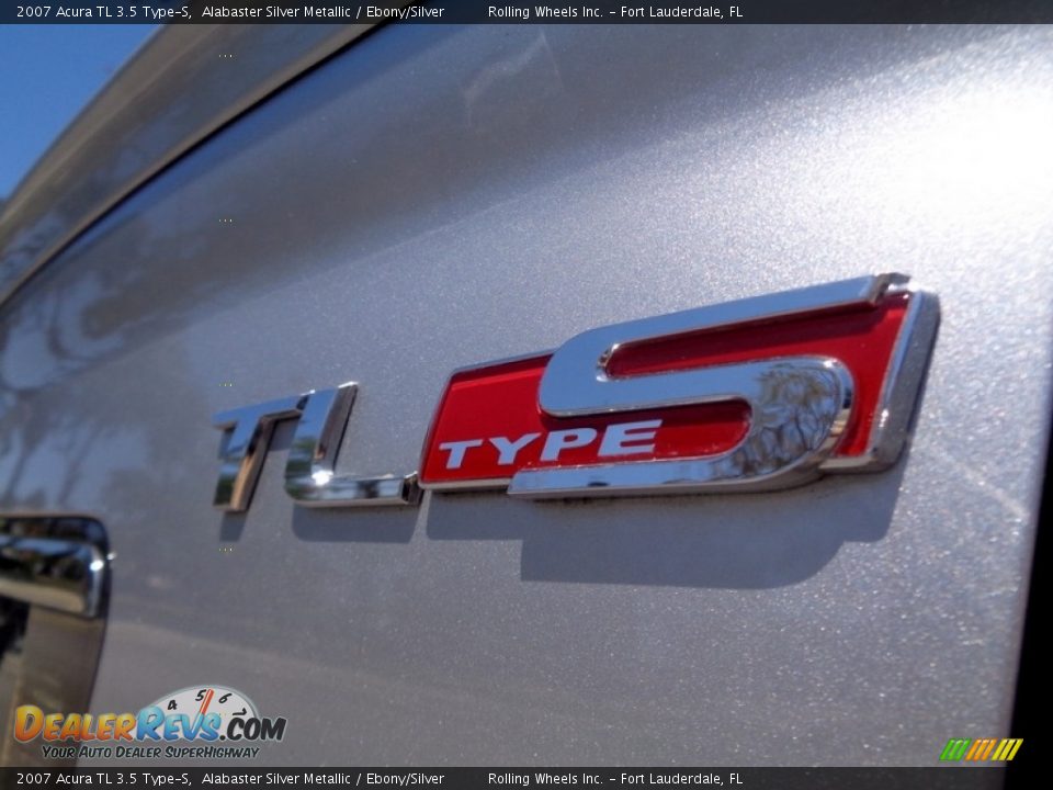 2007 Acura TL 3.5 Type-S Alabaster Silver Metallic / Ebony/Silver Photo #4