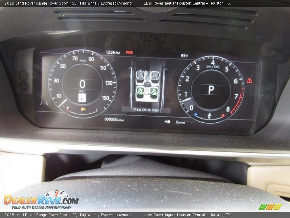 2018 Land Rover Range Rover Sport HSE Fuji White / Espresso/Almond Photo #30