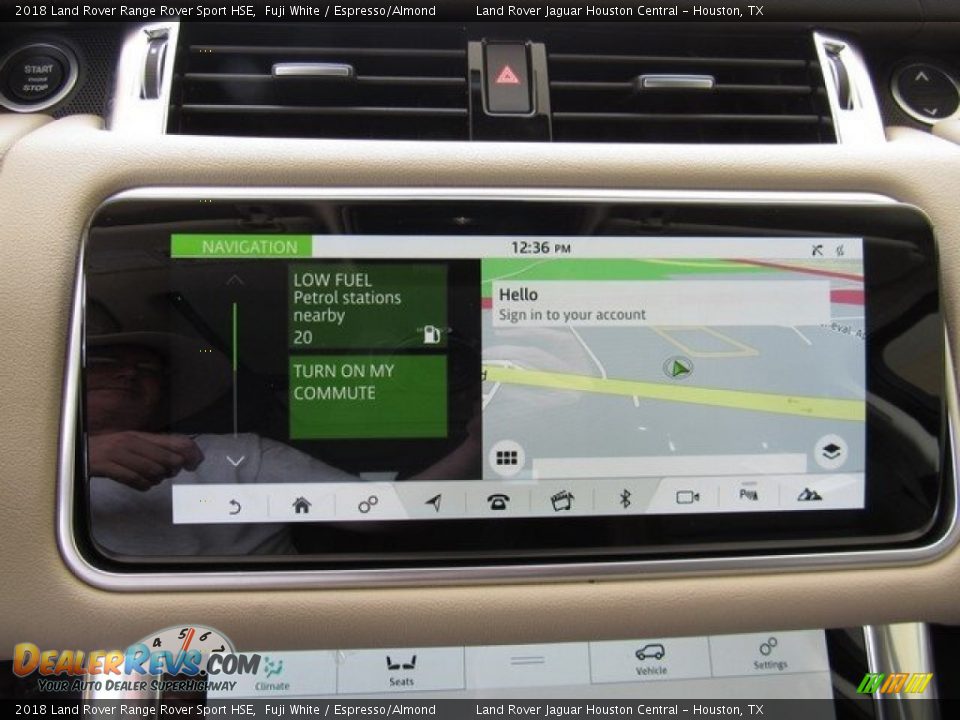 2018 Land Rover Range Rover Sport HSE Fuji White / Espresso/Almond Photo #32