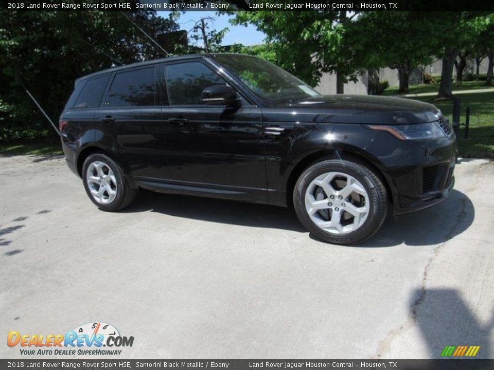 2018 Land Rover Range Rover Sport HSE Santorini Black Metallic / Ebony Photo #1